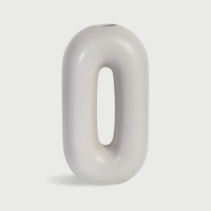 Capsule Designvase in Grau von Nula Haus