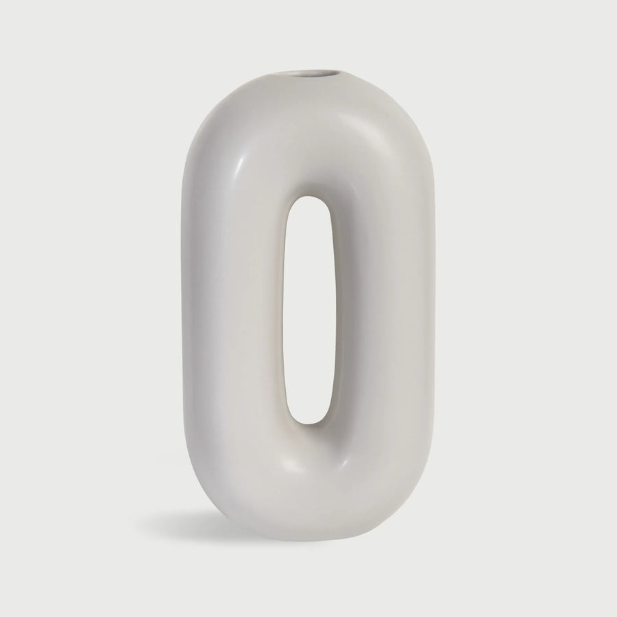 Capsule Designvase in Grau von Nula Haus