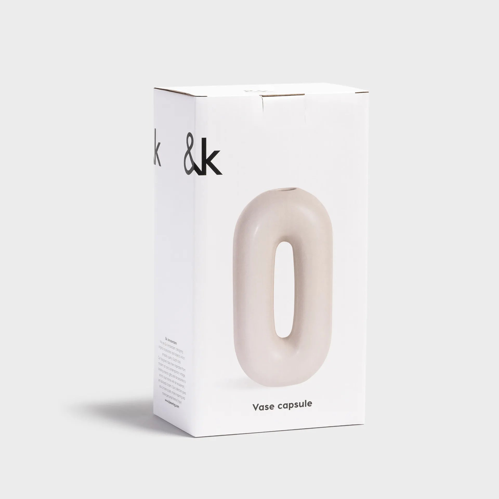 Capsule Designvase Grau – zusätzliche Produktansicht 1