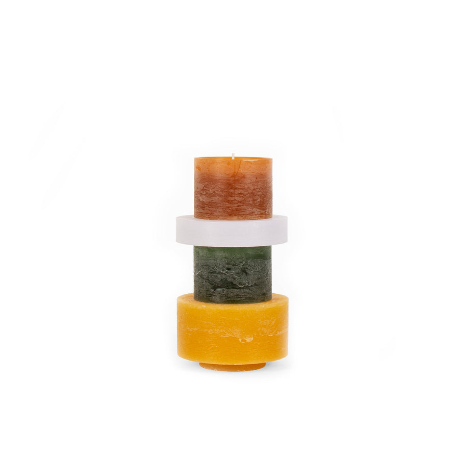 Stan Editions Candle Stack 04 in Grün und Gelb