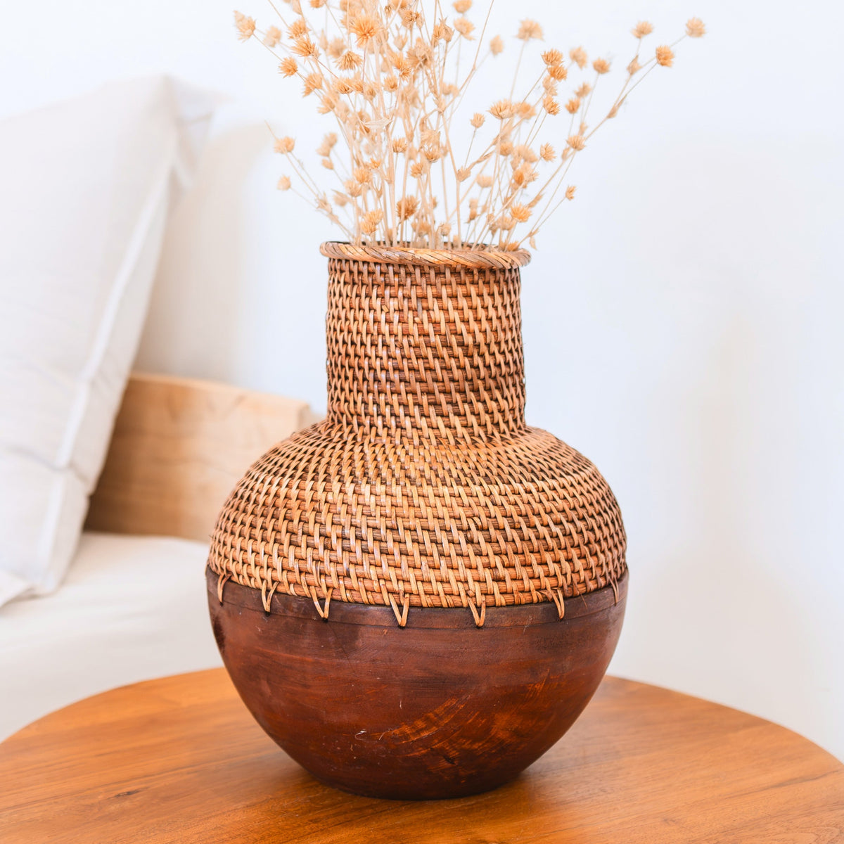 Soeji Dekovase KAMARI (braun) – Rattan