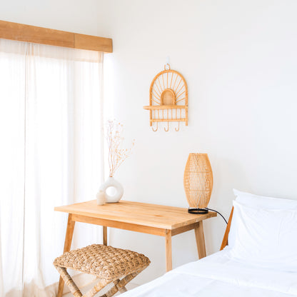 Wandregal BANTEN – Rattan
