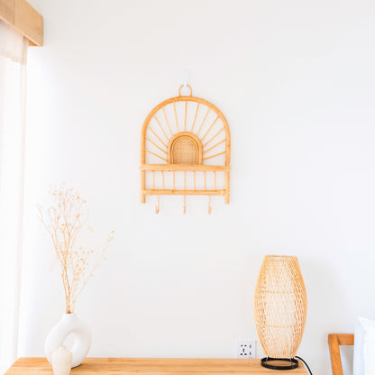 Wandregal BANTEN – Rattan