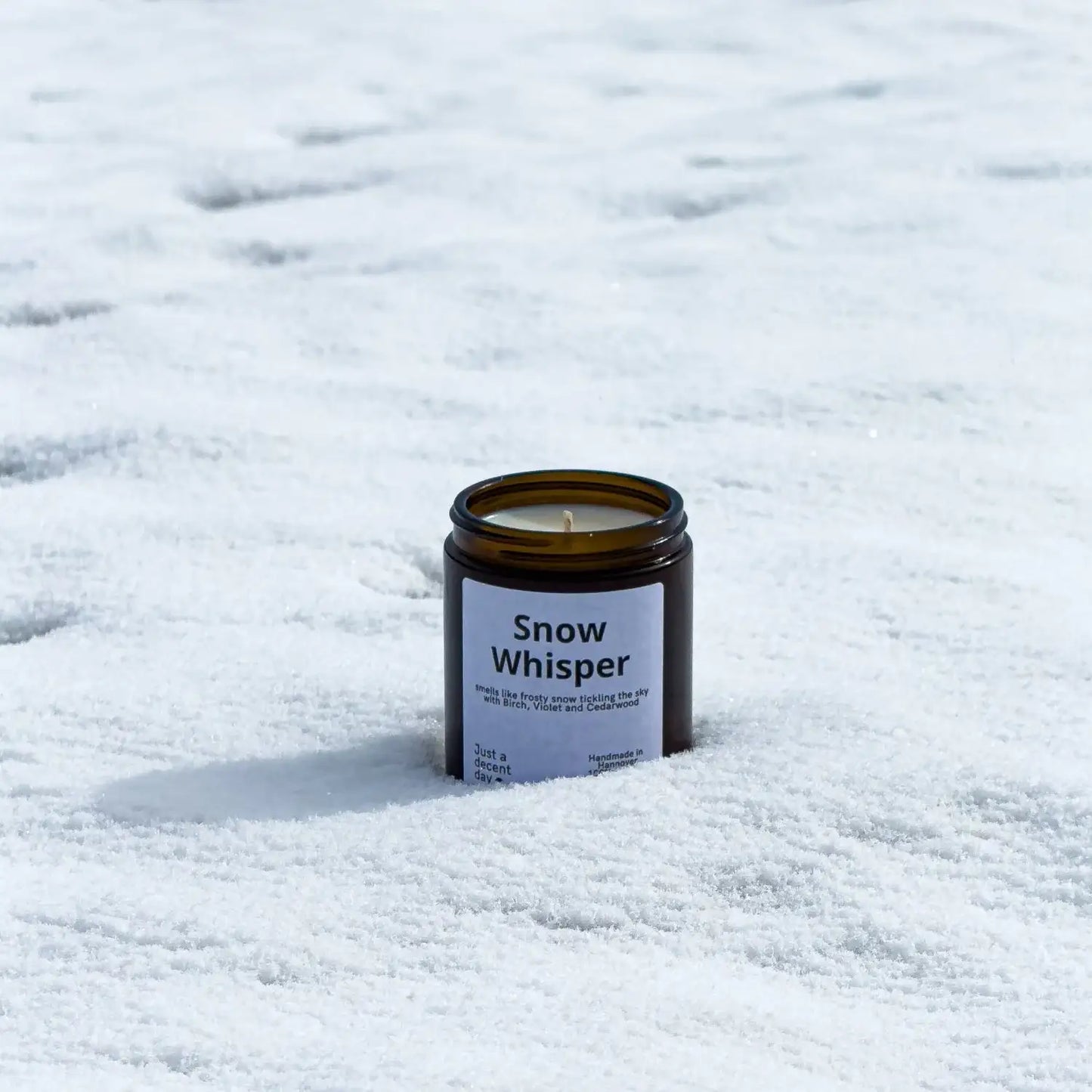 Snow Whisper - by SteinKunstWerk | Duftkerze im Glas aus nachhaltiger Herstellung