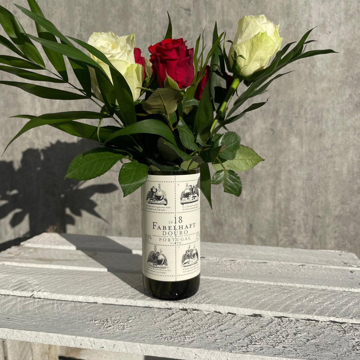 Upcycling-Vase Fabelhaft – handgefertigtes Upcycling-Produkt von GAHRDSGN