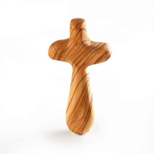 Olivenholz-Handkreuz – 7–10,5 cm