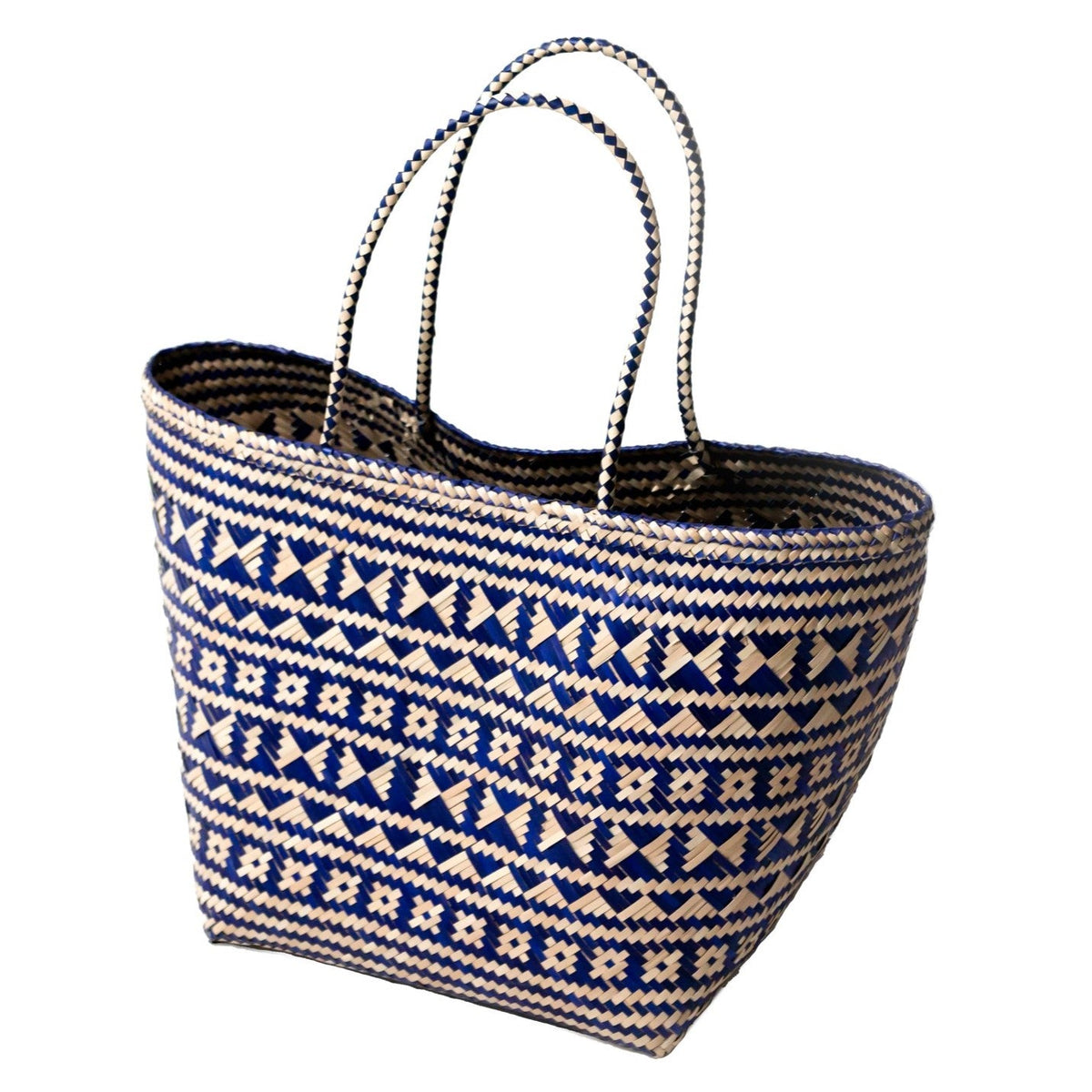 Handtasche KIDUL (blau) – Rattan
