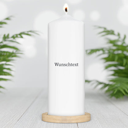 Trauerkerze mit Name und Wunschtext