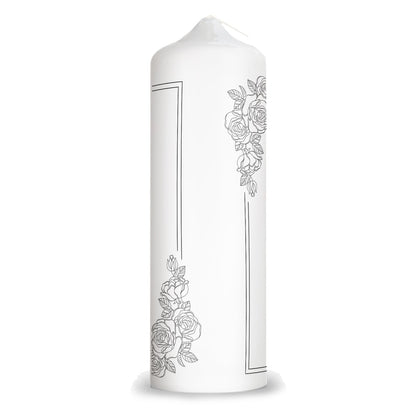 Trauerkerze Vintage Rosen – Motivdetail