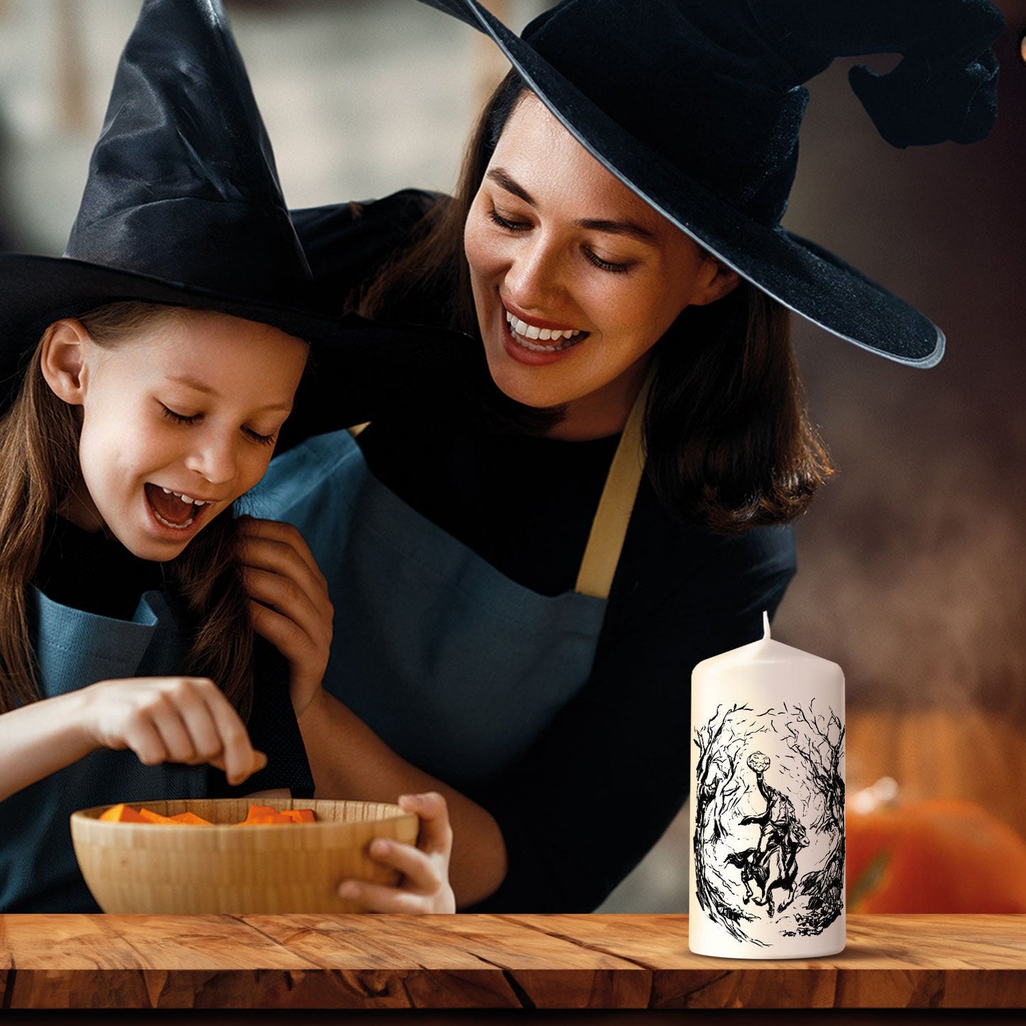 Kaars Ruiter zonder Hoofd als persoonlijk Halloween-cadeau