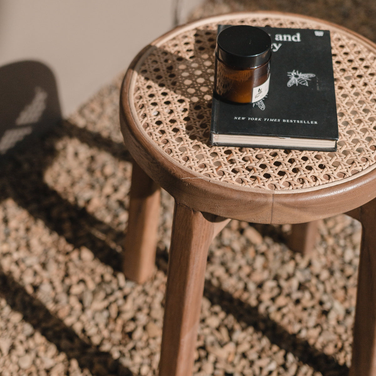 Sitzhocker CARAMIN – Rattan