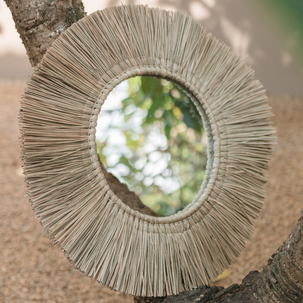 Soeji Wandspiegel RIMBA – Seegras
