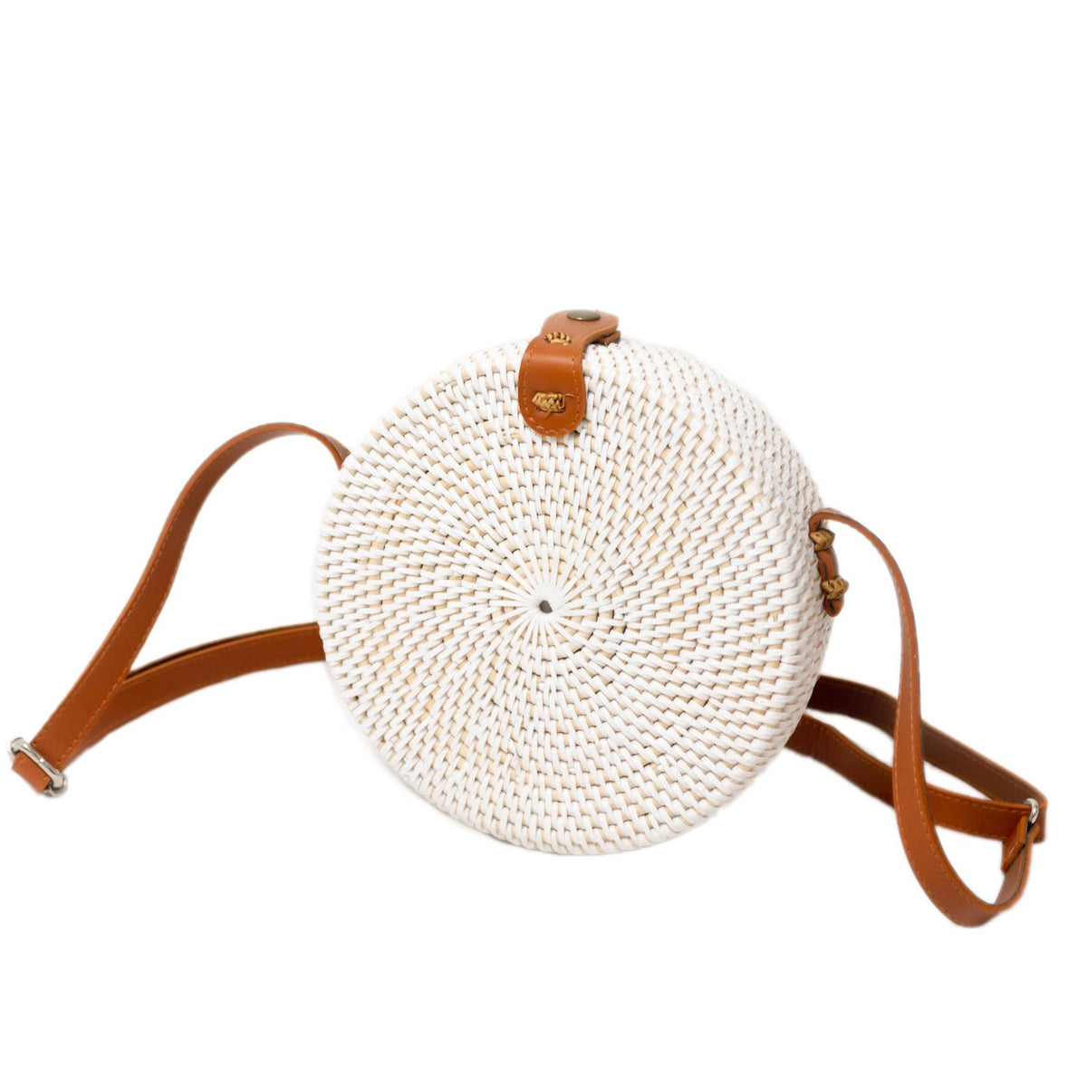 Handtasche SENJA (weiß) – Rattan