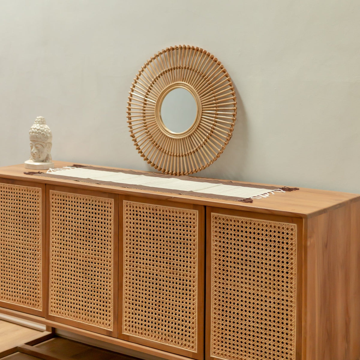 Wandspiegel BUMI – Rattan