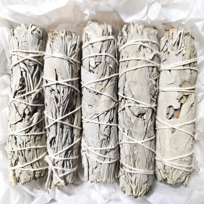 Räucherset Weißer Salbei mit 5 Smudge Sticks für Raumreinigung