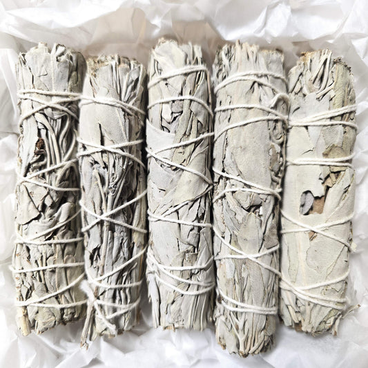 Räucherset Weißer Salbei mit 5 Smudge Sticks für Raumreinigung