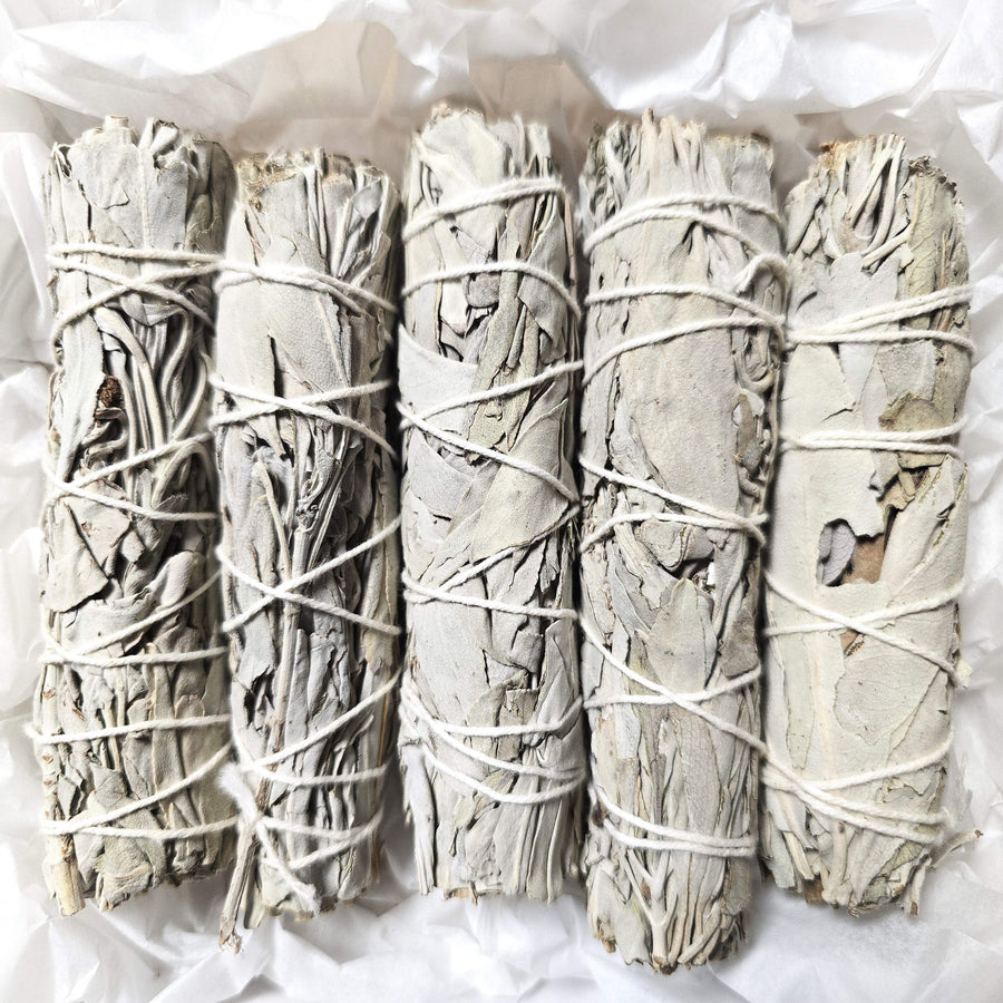 Räucherset Weißer Salbei mit 5 Smudge Sticks für Raumreinigung