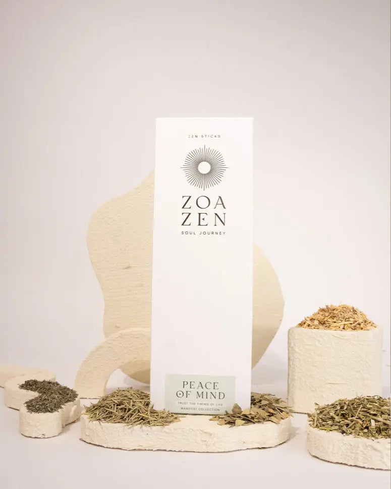 Peace of Mind Räucherstäbchen von ZoaZen für Ruhe und Achtsamkeit – Detailansicht
