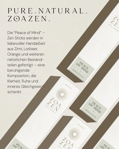 Peace of Mind Räucherstäbchen von ZoaZen für Ruhe und Achtsamkeit – Ritualszene