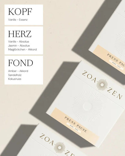 Press Pause Räucherpapier von ZoaZen für bewusste Auszeiten – Anwendung