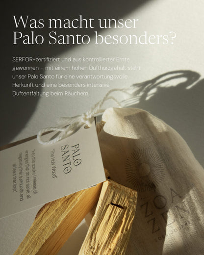 Palo Santo Holz von ZoaZen für Raumreinigung und Meditation – Anwendung