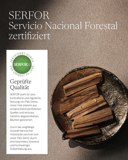 Palo Santo Holz von ZoaZen für Raumreinigung und Meditation – Ritualszene