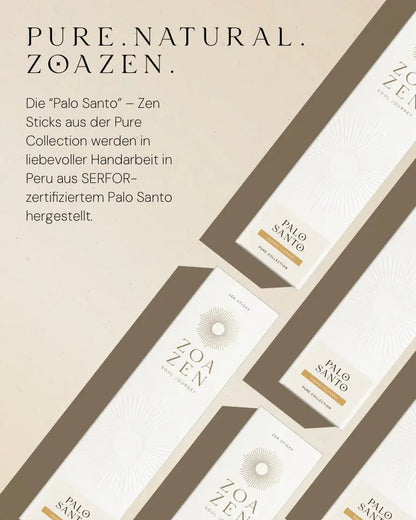 Palo Santo Räucherstäbchen von ZoaZen im Reinigungsritual – Ritualszene