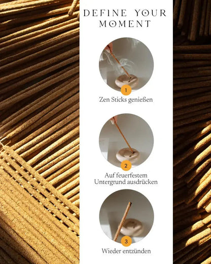 Palo Santo Räucherstäbchen von ZoaZen im Reinigungsritual – Duftmoment