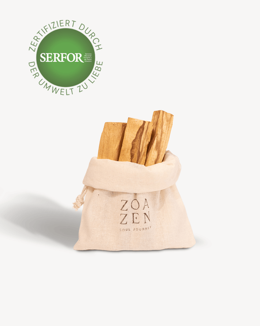 Palo Santo Holz von ZoaZen zum Räuchern für Raumreinigung und Meditation