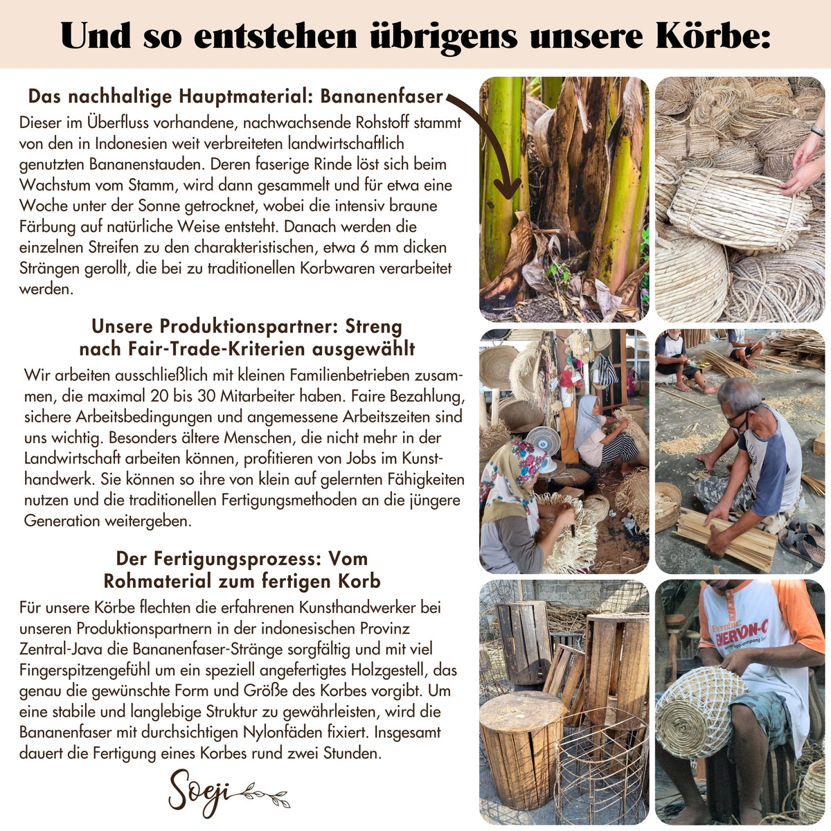 Wäschekorb GANDARIA – Bananenfaser