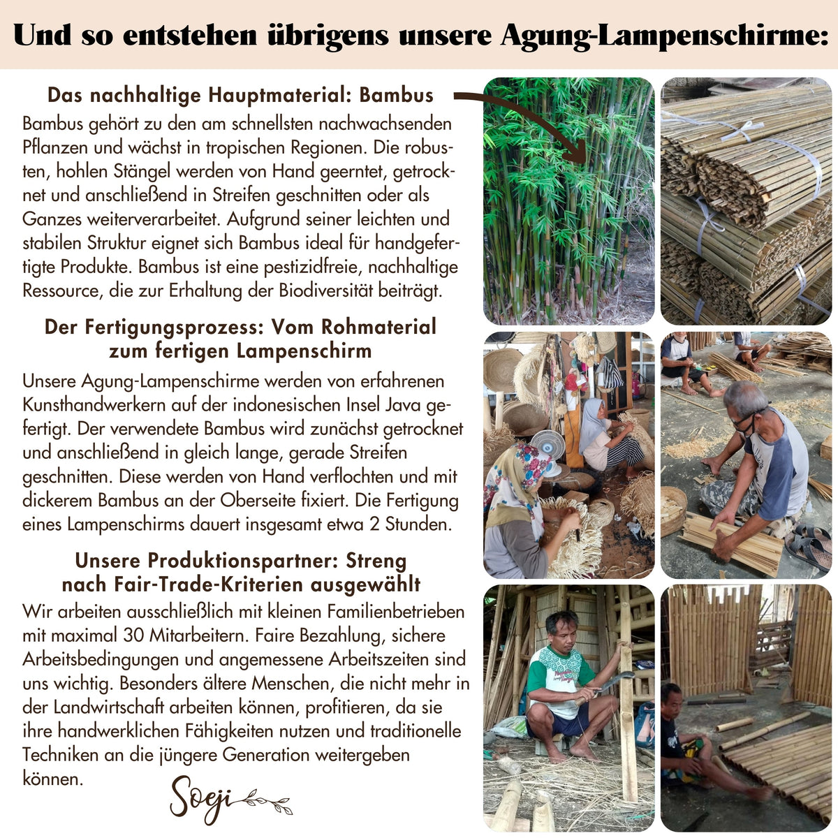 Lampenschirm AGUNG – Bambus