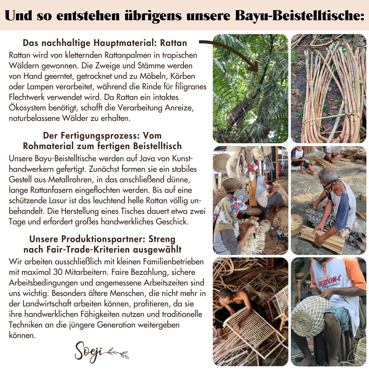Beistelltisch BAYU – Rattan