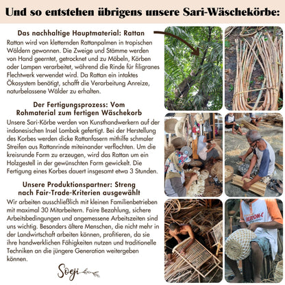 Flechtkorb SARI (braun) – Rattan