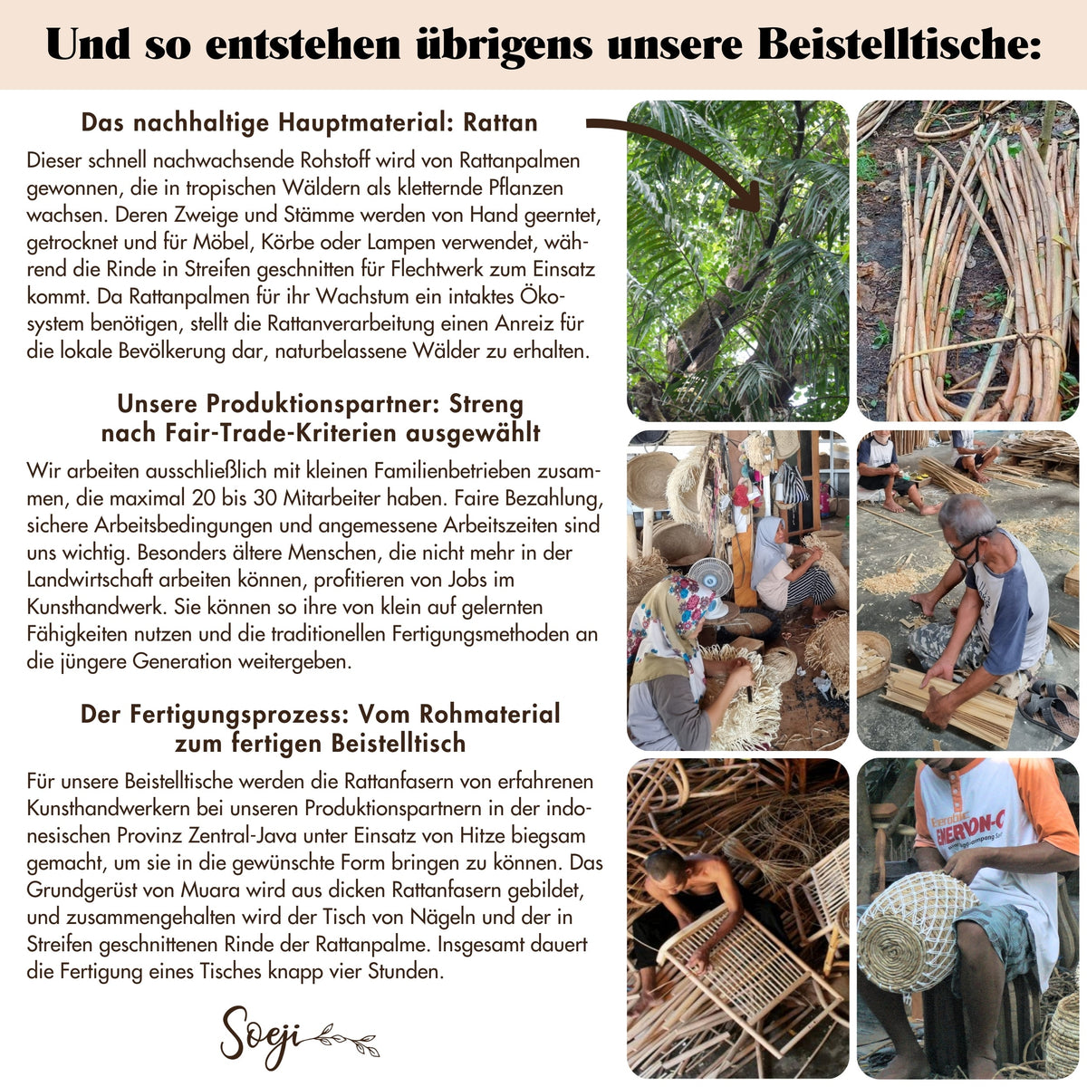 Beistelltisch MUARA – Rattan