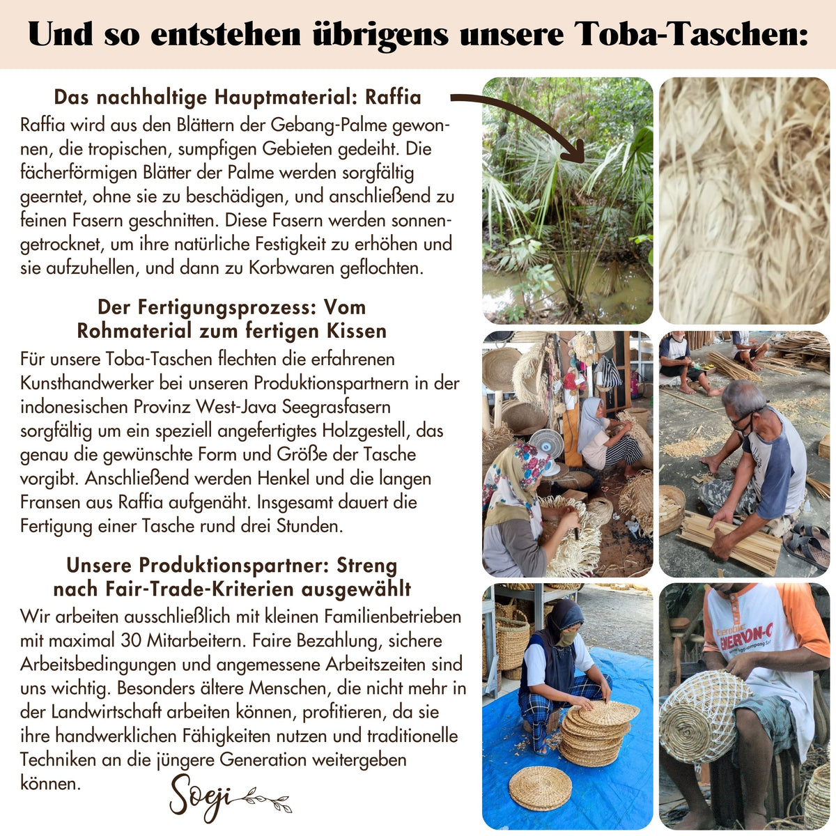 Handtasche TOBA – Raffia