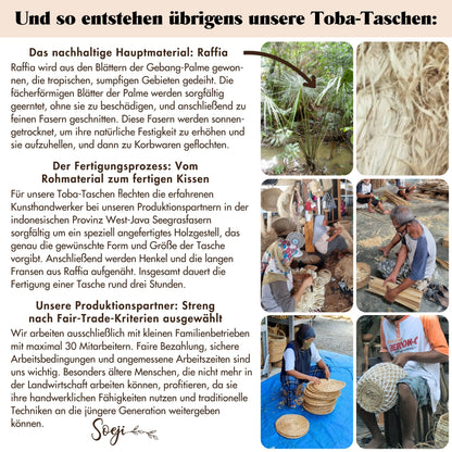 Handtasche TOBA – Raffia