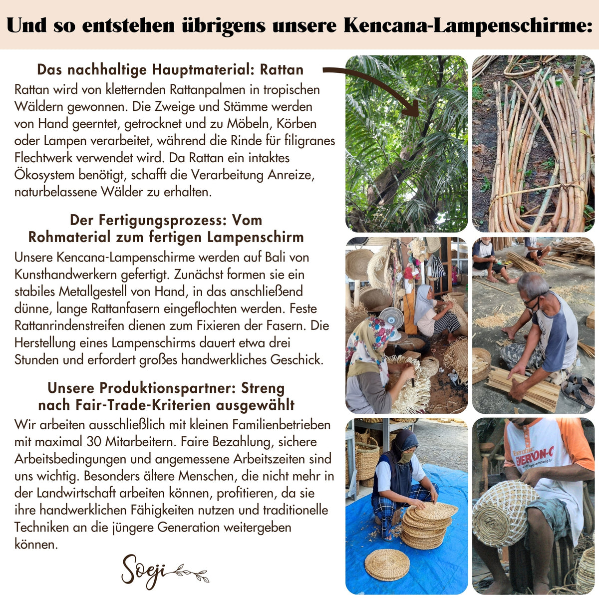Lampenschirm KENCANA – Rattan