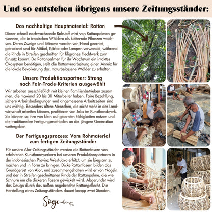 Flechtkorb ALOR – Rattan
