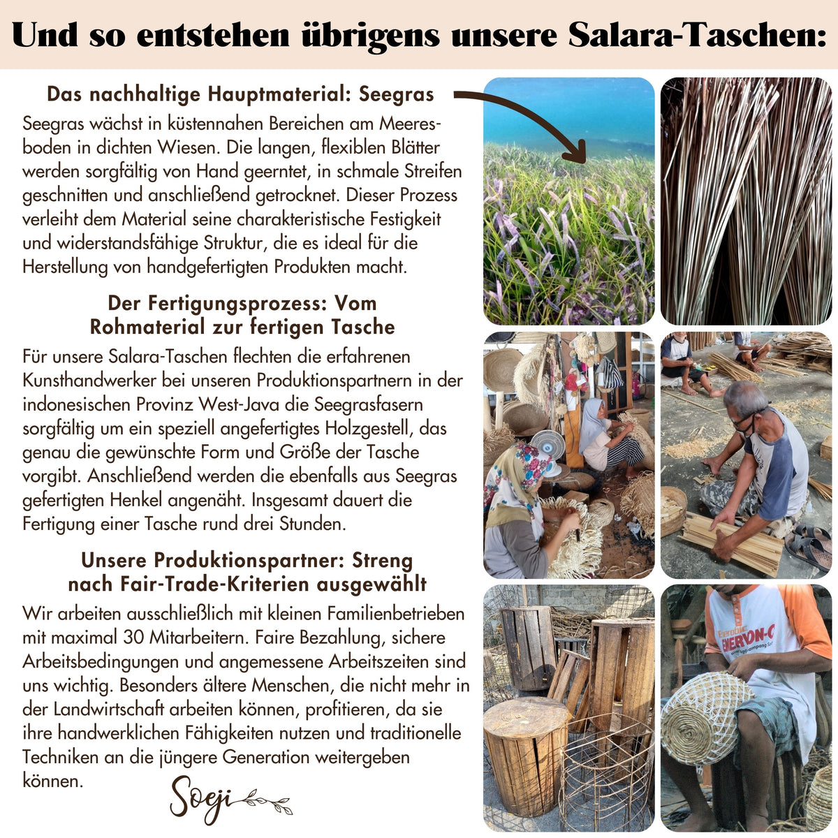 Handtasche SALARA – Seegras