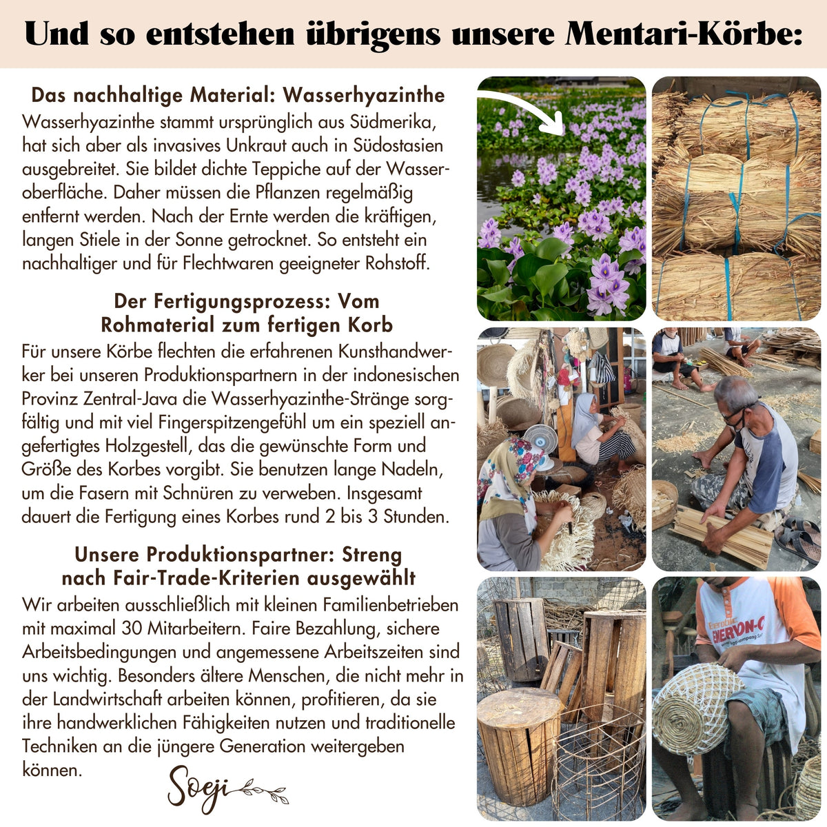 Wäschekorb MENTARI – Wasserhyazinthe