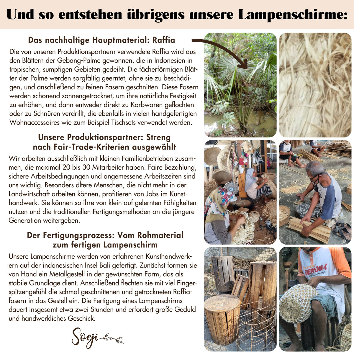 Lampenschirm TAMPAH – Raffia