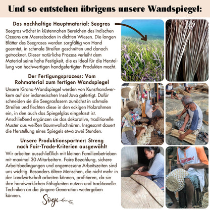 Wandspiegel KIRANA – Seegras