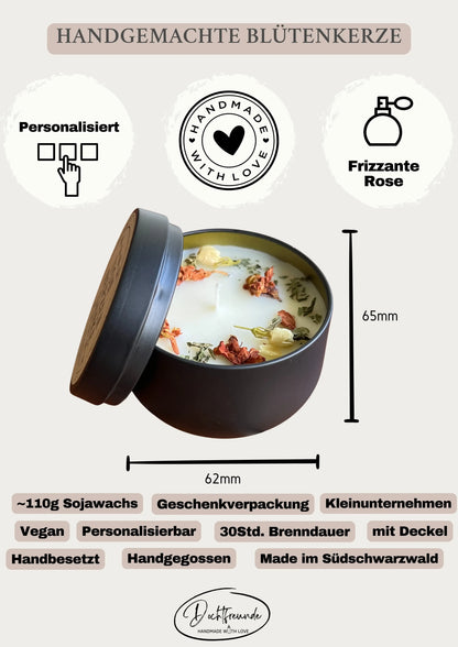 Produktdetails des personalisierten Duftkerzen-Sets