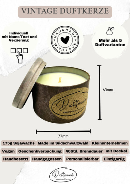 Duftkerze personalisierbar Wohnbereich SteinKunstWerk