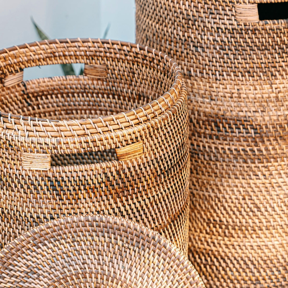 Flechtkorb SARI (braun) – Rattan