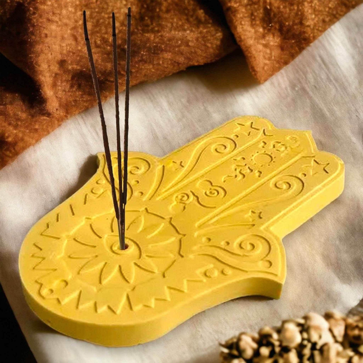 Räucherstäbchenhalter Hand der Fatima – Schutzsymbol & Stil - by SteinKunstWerk | Deko aus nachhaltiger Herstellung