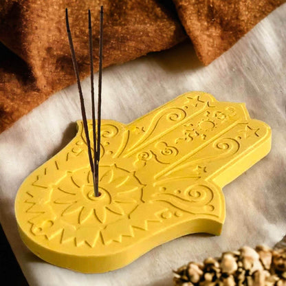 Räucherstäbchenhalter Hand der Fatima – Schutzsymbol & Stil - by SteinKunstWerk | Deko aus nachhaltiger Herstellung