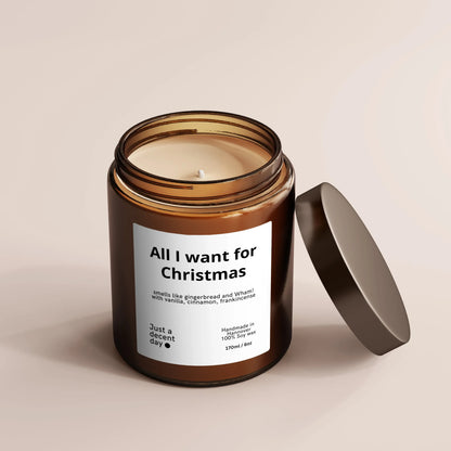 All I want for Christmas - by SteinKunstWerk | Duftkerze im Glas aus nachhaltiger Herstellung
