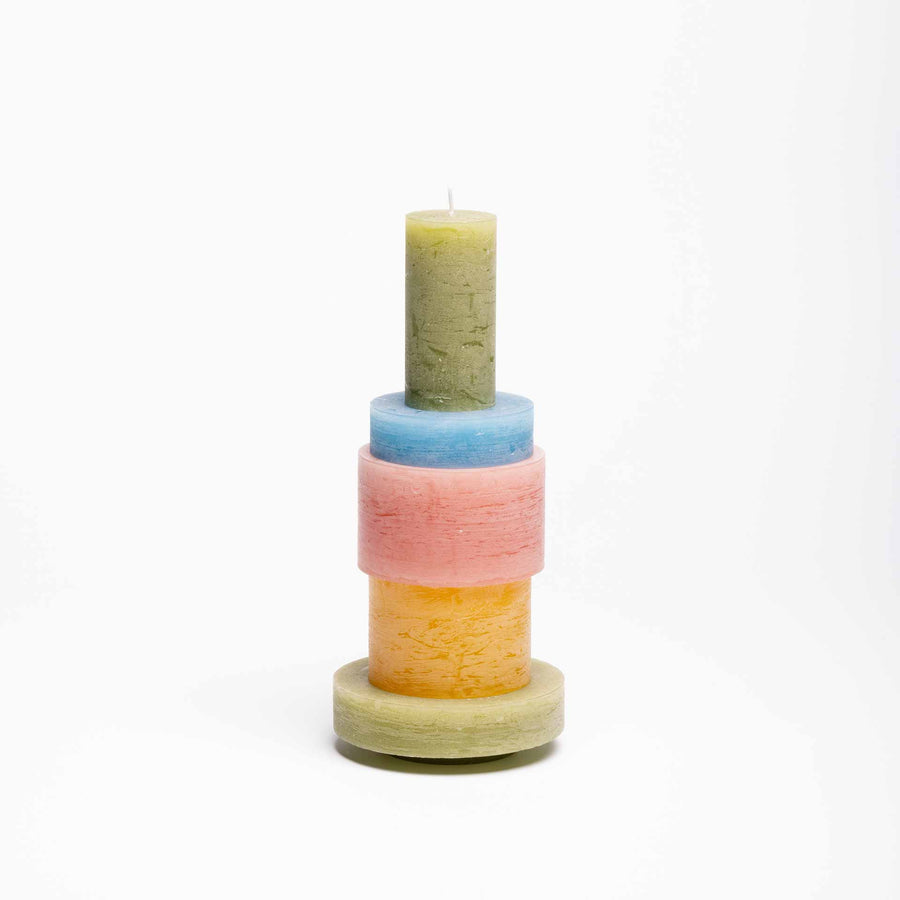 Stan Editions Candle Stack 03 in Rosa und Gelb