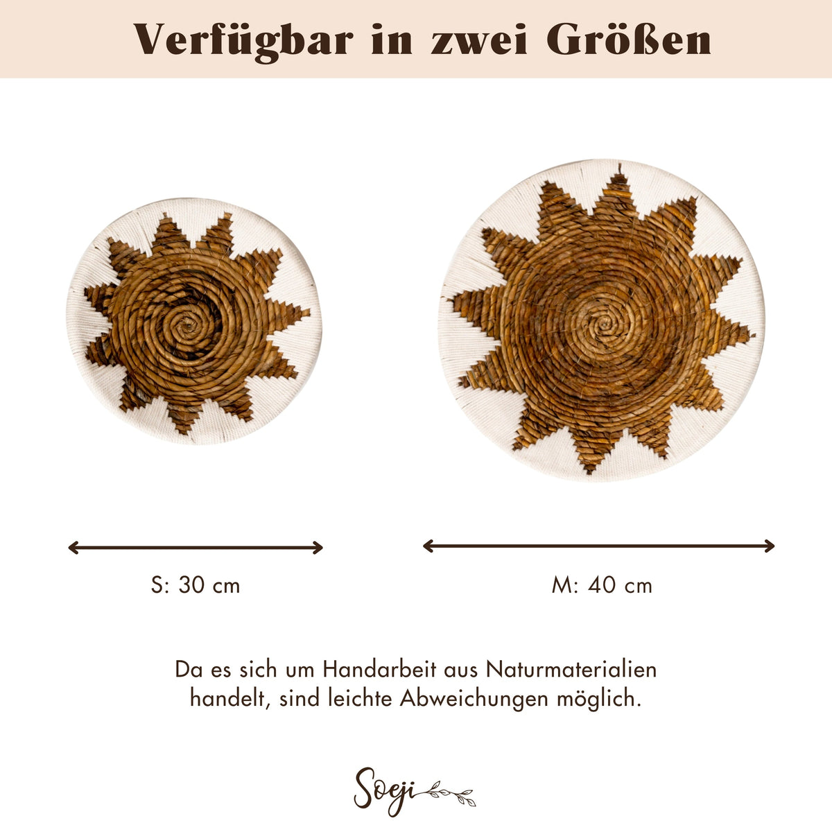 Dekoteller ADARI – Bananenfaser